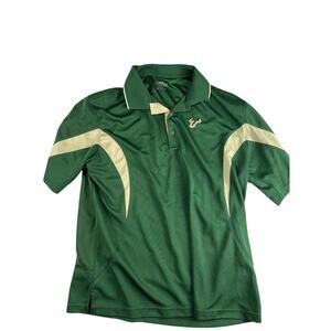 USF Bulls PGA Tour Golf Polo Shirt Men's XL Green Gold University South Florida